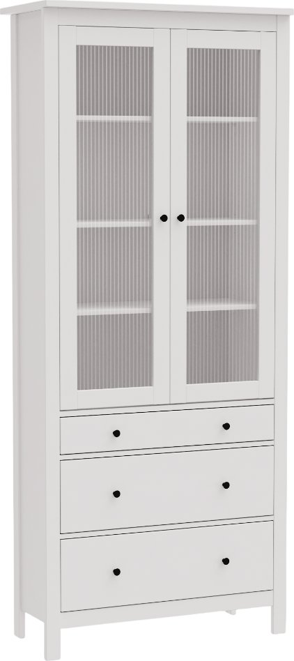 Шкаф-витрина Mio Tesoro Сага 90 Мору 2.08.16.250.1 (белый)