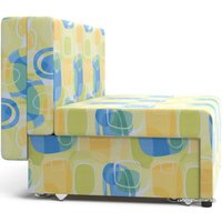 Диван Stolline Умка (микровельвет желтый/голубой)