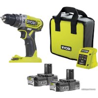 Ударная дрель-шуруповерт Ryobi R18PD2-220S 5133004459 (с 2-мя АКБ, сумка)