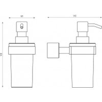 Дозатор для жидкого мыла Abber Osten 316 AA185A9BG (брашированное светлое золото)
