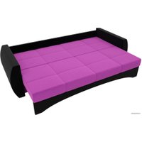 Диван Лига диванов Сатурн 101028 (микровельвет, фиолетовый/черный)