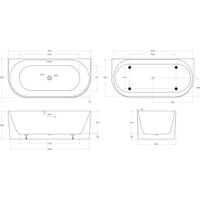 Ванна BelBagno BB713-1700-800