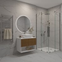  ЗОВ Тумба под умывальник Кито-2 100 2K100LW0MRMC (белый/тростник)