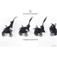 Коляска прогулочная «книга» Nobumi Sigma Муфта черная рама (черный)