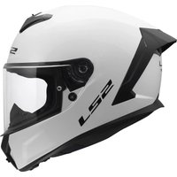 Мотошлем LS2 FF820 Rapid III Solid (S, белый глянцевый)