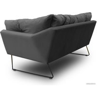 Диван Brioli Анико двухместный (V4/темно-серый)