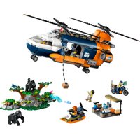 Конструктор LEGO City 60437 Вертолет исследователя джунглей в базовом лагере