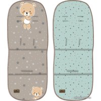 Универсальная коляска Lorelli Aurora 2018 (3 в 1, Beige&Green Bear)