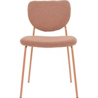 Стул Stool Group Gigi DRC-9155-B (коричневый букле/ножки розовые)