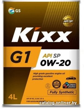 Моторное масло Kixx G1 SP 0W-20 4л