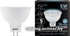 Светодиодная лампочка Gauss GU5.3 5Вт 4100K [201505205]