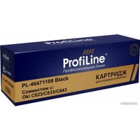 Картридж ProfiLine PL-46471108-BK (аналог Oki 46471108 BK)