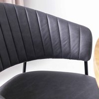 Стул с подлокотниками Алвест AV 433 (графитовая замша Kiprus 13/черный)