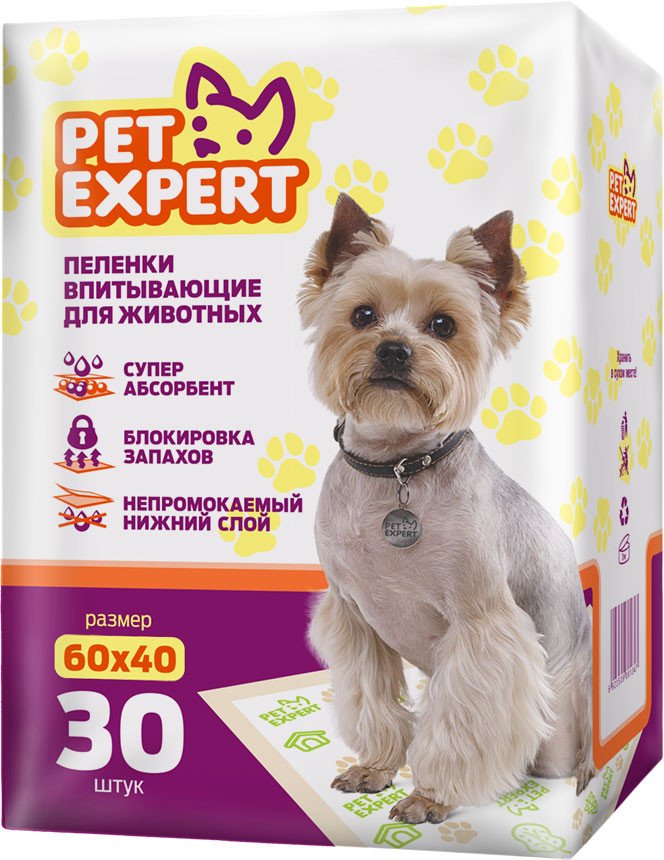 

Одноразовая пеленка Pet Expert 60x40 (30 шт)