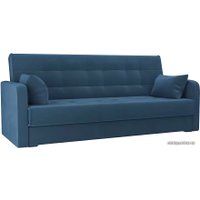 Диван Лига диванов Надежда 103072 (велюр, голубой)