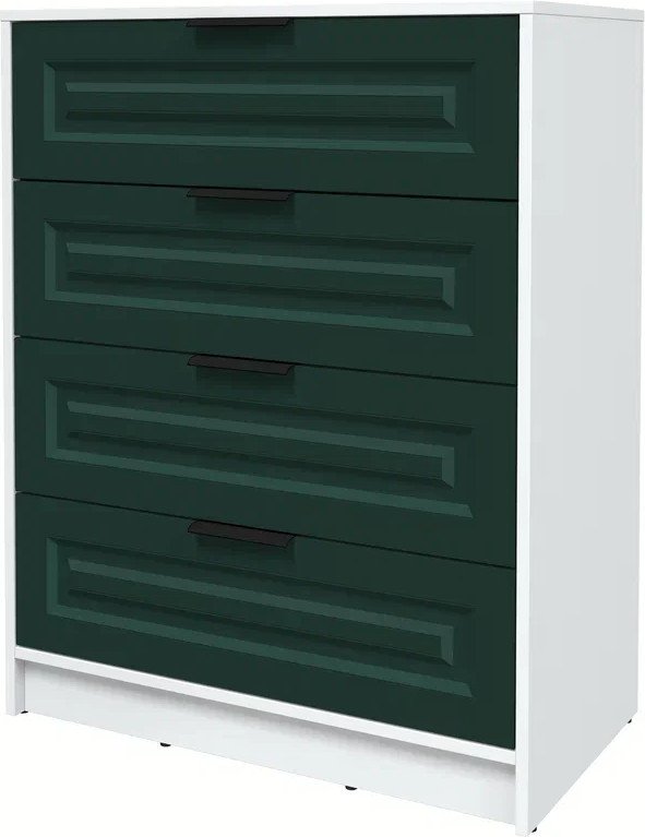 

Комод Интерлиния Концепт КТ-К80 Деко (белый платинум/изумруд)