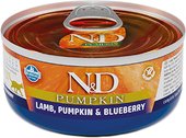 N&D Pumpkin Lamb, Pumpkin & Blueberry (с ягненком, тыквой и черникой) 70 г