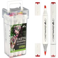 Набор маркеров Феникс+ Весна 65499 (12 цв)