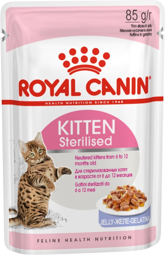 

Пресервы Royal Canin Kitten Sterilised (в желе) 0.085 кг