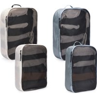 Органайзер Thule Packing Cube 2*M+2*L с сеткой 3205580 TPCS205POND/W (белый/голубой)