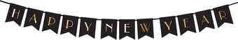 Гирлянда праздничная PartyDeco С новым годом GRL64 (черный)