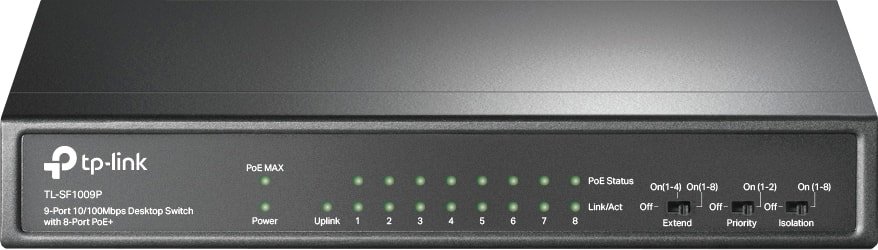 

Неуправляемый коммутатор TP-Link TL-SF1009P