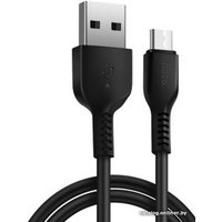 Кабель Hoco X20 microUSB (1 м, черный)