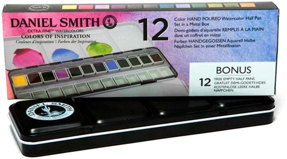 

Акварельные краски Daniel Smith DS285650103 (12 цветов, кюветы)