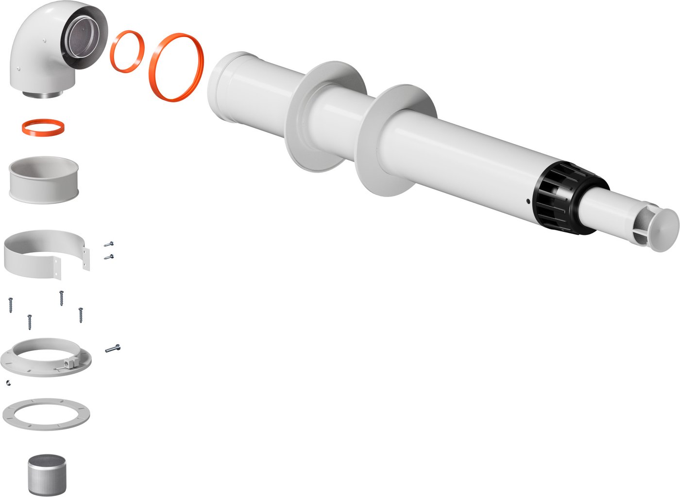 Дымоход Advanced Engineering Антилед универсальный D60/100 L1000 мм KTL-01-075