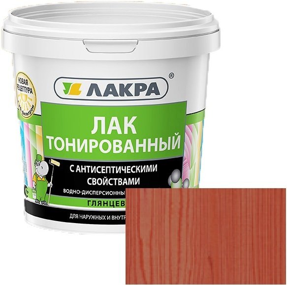 

Лак Лакра ВД тонированный 900 г (рябина)