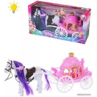Кукла Наша Игрушка Карета с лошадью 686-707