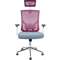 Офисное кресло Norden Гарда SL L-035S-0-12-1-206 (белый/вишневый/серый)