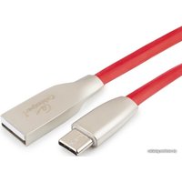 Кабель Cablexpert USB Type-A - USB Type-C CC-G-USBC01R-1M (1 м, красный)