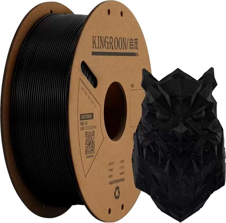 Филамент Kingroon PLA 1.75мм NPLA002 (1кг, черный)