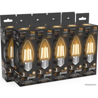 Светодиодная лампочка Gauss Filament Свеча 7W 550lm 2700К Е27 LED 1/10/50 103802107