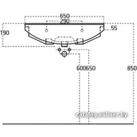 Умывальник Sanovit Zenon 65x46 [6065]