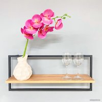 Полка Millwood H4H230 Л 70x15x30 (дуб золотой craft/черный)