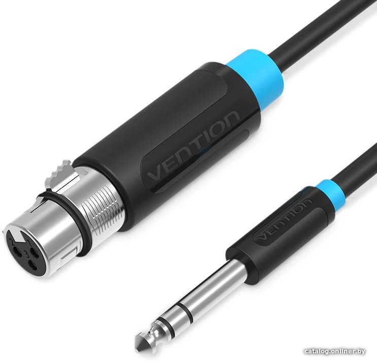 Кабель Vention BBEBJ 6.3 мм - XLR (5 м, черный)
