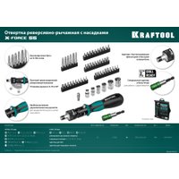 Набор отвертка с битами и головками KRAFTOOL 25554-H55 (55 предметов)