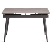 Кухонный стол TetChair Lord Grey 180x80x75 (светло-серый/черный)