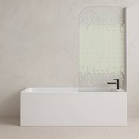 Стеклянная шторка для ванны Saniteco SN-21-Mosaic 140x80