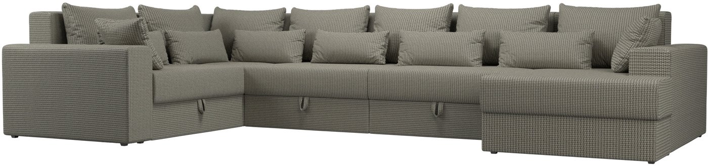 

П-образный диван Лига диванов Майами левый 114814L (рогожка корфу 02)