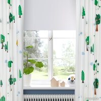 Комплект штор Ikea Бруммиг 505.325.10 1.45x3 м (2 шт, белый)