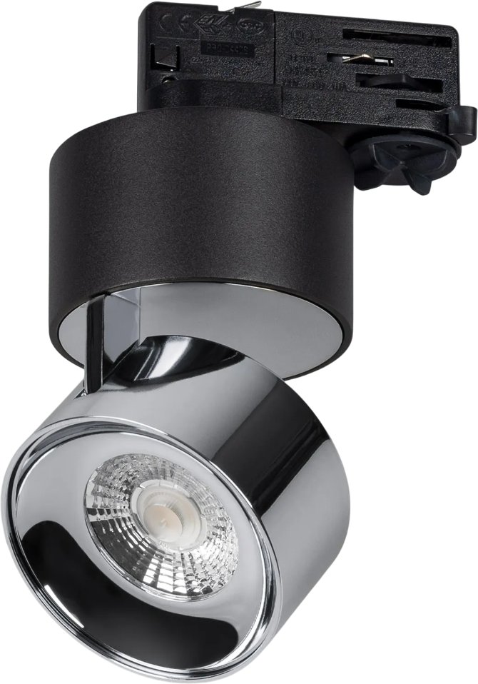 

Трековый светильник Arlight SP-PLURIO-TRACK-4TR-R77-9W Day4000 BK-CHR 36deg 038111
