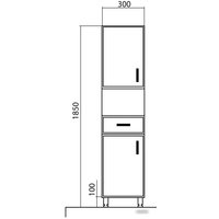  Аква Родос Шкаф-пенал Декор в Барановичах