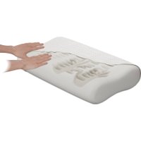 Ортопедическая подушка Mio Tesoro Premium Massage 60х38х12/10 (бабл белый)