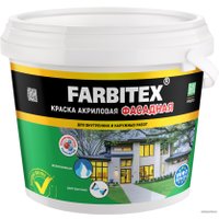 Краска Farbitex Акриловая фасадная 3 кг (белый)