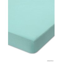 Простыня Мерцана На резинке 200x200x25 (трикотаж, мятный)