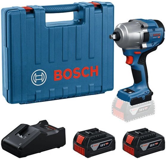

Гайковерт Bosch GDS 18V-780 Professional 06019P4021 (с 2-мя АКБ, кейс)