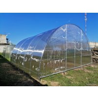 Теплица КомфортПром двухстворчатая 40x20/1 6x6 м (TitanPlast 3.8 мм)